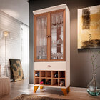 Conjunto Sala De Jantar Cristaleira Liz Com Buffet Melanie Of