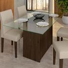 Conjunto Sala De Jantar Davos De Vidro 4 Cadeiras - Móveis Ar