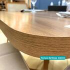 Conjunto Sala De Jantar Déli 4 Cadeiras Carraro Areia/rose/no