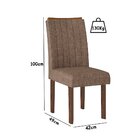 Conjunto Sala De Jantar Dj Móveis Ravena Com 06 Cadeiras Celi