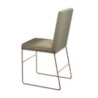 Conjunto Sala De Jantar Dubai Mesa 110cm Mdf Vidro Off White