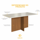 Conjunto Sala De Jantar Fidelitá Itália 170cm Com 6 Cadeiras