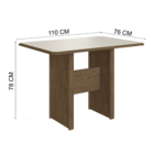 Conjunto Sala de Jantar Fidelitá Miami 110cm Com 4 Cadeiras N