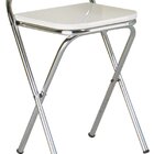 Conjunto Sala De Jantar Flor Mesa Dobrável Cromado