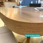 Conjunto Sala De Jantar Fontana 4 Cadeiras Carraro Areia/rose