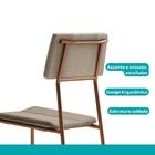 Conjunto Sala De Jantar Fontana 4 Cadeiras Carraro Areia/rose