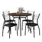 Conjunto Sala De Jantar Fortaleza Preto Mesa E 4 Cadeiras Car