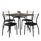 Conjunto Sala De Jantar Fortaleza Preto Mesa E 4 Cadeiras Car