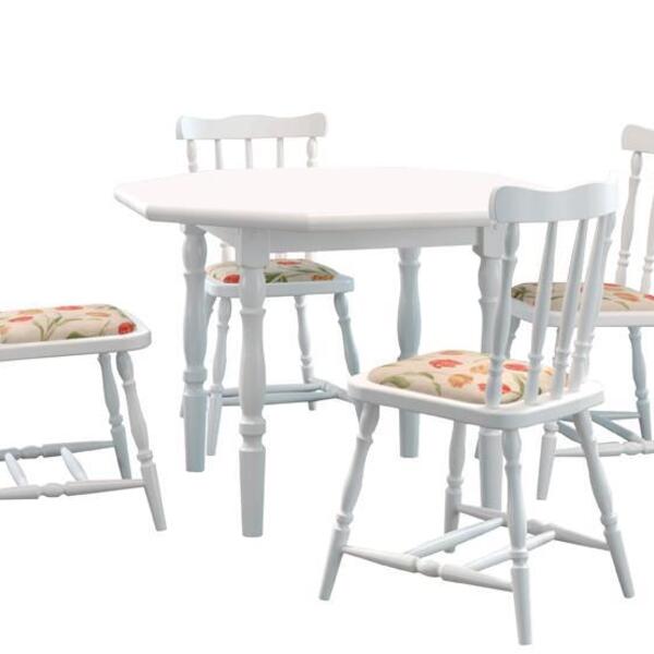 Conjunto Sala De Jantar Foz Oitavada Branco - Piratini