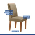 Conjunto Sala De Jantar Genova Tampo Vidro/mdf Com 6 Cadeiras