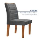 Conjunto Sala De Jantar Genova Tampo Vidro/mdf Com 6 Cadeiras