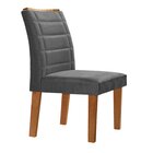 Conjunto Sala De Jantar Genova Tampo Vidro/mdf Com 6 Cadeiras