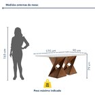 Conjunto Sala De Jantar Genova Tampo Vidro/mdf Com 6 Cadeiras