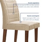 Conjunto Sala De Jantar Genova Tampo Vidro/mdf Com 6 Cadeiras