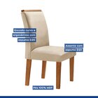 Conjunto Sala De Jantar Genova Tampo Vidro/mdf Com 6 Cadeiras