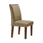 Conjunto Sala De Jantar Genova Tampo Vidro/mdf Com 6 Cadeiras