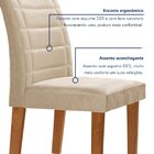 Conjunto Sala De Jantar Genova Tampo Vidro/mdf Com 8 Cadeiras