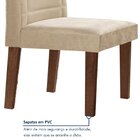 Conjunto Sala De Jantar Genova Tampo Vidro/mdf Com 8 Cadeiras