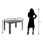 Conjunto Sala De Jantar Grace 130x90 Tampo Mdf 6 Cadeiras Mai