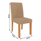 Conjunto Sala De Jantar Grace 90x90 Tampo Mdf 4 Cadeiras Maia