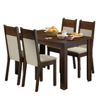 Conjunto Sala de Jantar Havana Madesa Mesa Tampo de Madeira c