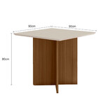 Conjunto Sala De Jantar Helo 90cm Com 4 Cadeira Jade Poliman