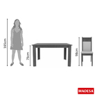 Conjunto Sala De Jantar Honduras Madesa Mesa Tampo De Madeira