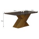 Conjunto Sala De Jantar Ilhéus Chumbo 1,80 M Com 6 Cadeiras V