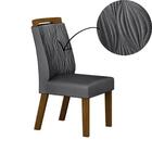 Conjunto Sala De Jantar Ilhéus Chumbo 1,80 M Com 6 Cadeiras V