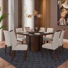 Conjunto Sala De Jantar Indonesia C/vidro 8 Cadeiras - Moveis