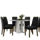 Conjunto Sala De Jantar Isabela 1,35m Com Tampo Giratorio E 6