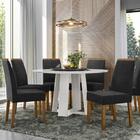 Conjunto Sala De Jantar Isabela 1,35m Com Tampo Giratorio E 6