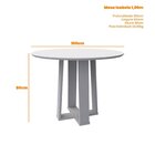 Conjunto Sala De Jantar Isabela 100x80cm E 4 Cadeiras Carolin