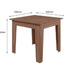 Conjunto Sala De Jantar Itália 0,90 Com 4 Cadeiras Amêndoa 11c