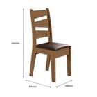 Conjunto Sala De Jantar Itália 1,35 Com 6 Cadeiras Cedro 61c