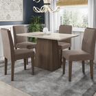 Conjunto Sala De Jantar Jasmin 1,20m E 4 Cadeiras Amanda Imbu