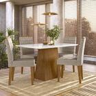 Conjunto Sala De Jantar Jasmin 1,20m E 4 Cadeiras Berlim Ype/