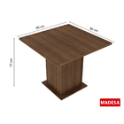 Conjunto Sala De Jantar Kate Madesa Tampo De Madeira Com 4 Ca