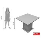Conjunto Sala De Jantar Kate Madesa Tampo De Madeira Com 4 Ca