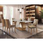 Conjunto Sala De Jantar Lara 6 Cadeiras Berlim Rufato