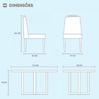 Conjunto Sala De Jantar Lisy 4 Lugares Mesa E Cadeiras Móveis