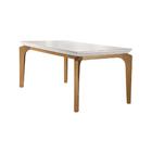 Conjunto Sala De Jantar Liz Tampo Mdf Vidro Com 6 Cadeiras Ru