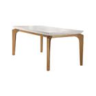 Conjunto Sala De Jantar Liz Tampo Mdf Vidro Com 6 Cadeiras Ru