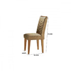 Conjunto Sala De Jantar Liz Tampo Mdf Vidro Com 6 Cadeiras Ru