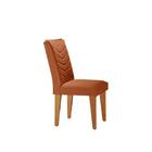 Conjunto Sala De Jantar Liz Tampo Mdf Vidro Com 6 Cadeiras Ru