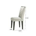 Conjunto Sala De Jantar Liz Tampo Mdf Vidro Com 6 Cadeiras Ru