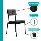 Conjunto Sala De Jantar Loanda 6 Cadeiras Carraro Grafite/pre