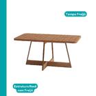 Conjunto Sala De Jantar Los Angeles 6 Cadeiras Carraro Areia/