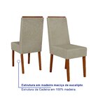 Conjunto Sala De Jantar Madeira Maciça Com Vidro 6 Cadeiras C