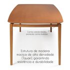 Conjunto Sala De Jantar Madeira Maciça - Mesa 1,60 Laminada 6